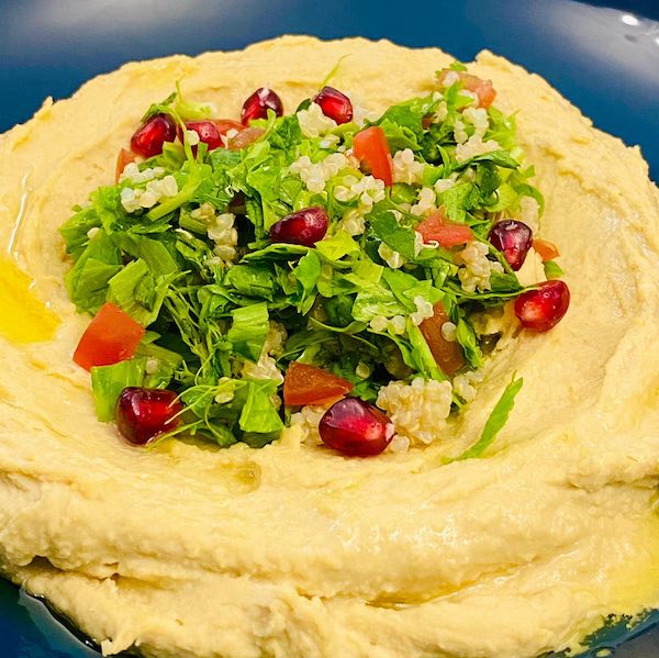 humus cu salată