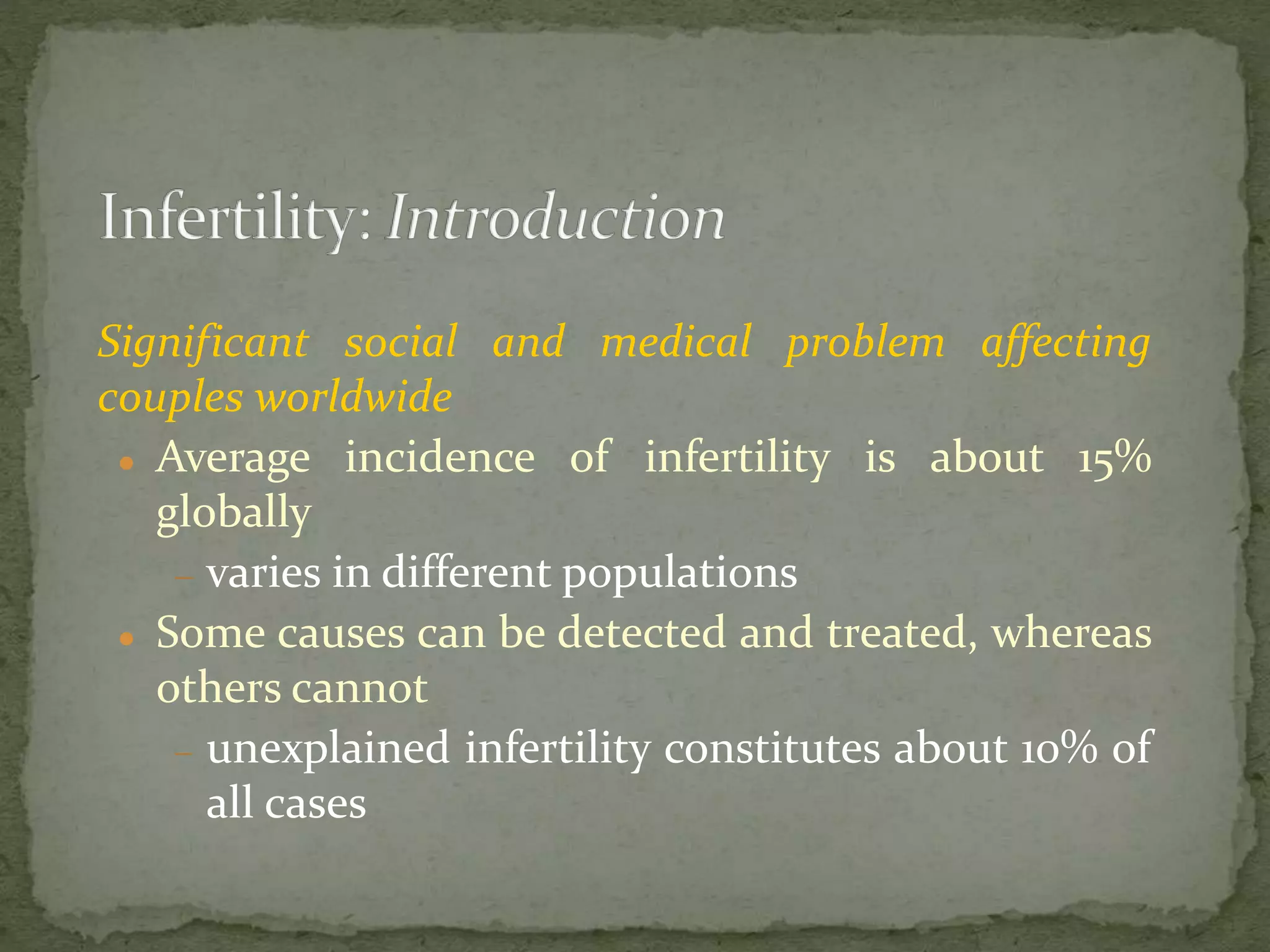 WHO's Updated Worldwide Recommendations on Infertility as a Public Health Concern